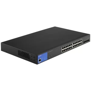 28-Port Managed PoE+ Switch W/ 4 10G SFP & 410W