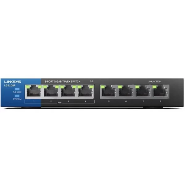 8-Port Business Desktop Gigabit PoE+ Switch