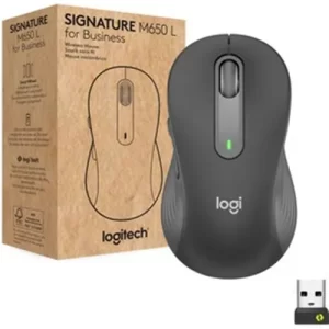 Mouse Logitech Signature M650L Wireless for Business (tamaño grande) - Color GRAPHITE