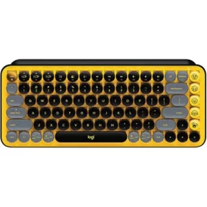 Logitech POP Keys Wireless - Black & Yellow (Teclado en ESPAÑOL)