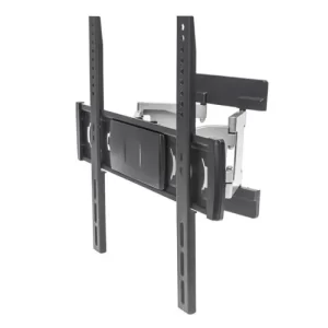 Soporte para TV, de pared, hecho de aluminio, diseño ultradelgado, movimiento articulado, pantallas