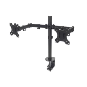 Soporte universal para 2 monitores con brazos de doble articulación