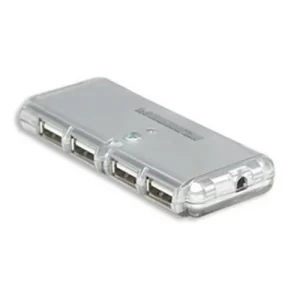 Manhattan 4 PUERTOS USB hub Color Plateado