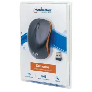 Ratón óptico inalámbrico Success - Negro con naranja