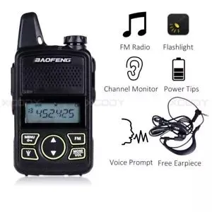 MINI WALKIE TALKIE UHF CON PANTALLA