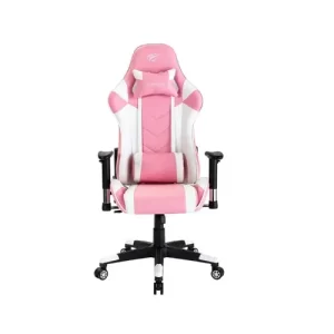 SILLA GAMER BLANCO+ROSA