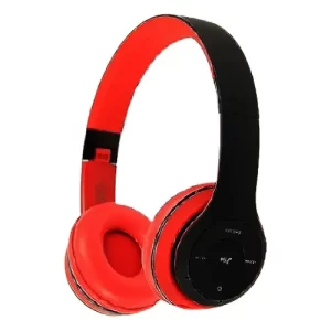 AUDIFONOS BLUETOOTH*COLOR NEGRO/ROJO*