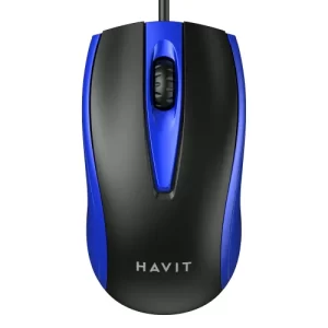 MOUSE USB NEGRO+AZUL