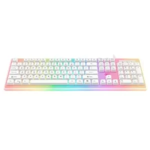 TECLADO GAMER RGB BLANCO
