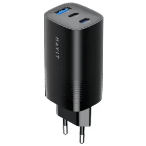 CARGADOR DE VIAJE COLOR NEGRO 65W