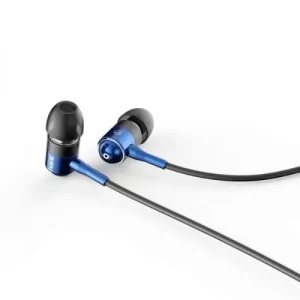 AURICULARES CON MICROFONO NEGRO+AZUL