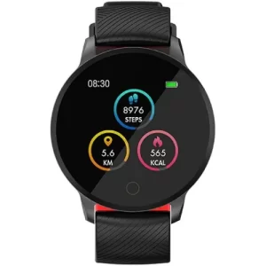 SMART WATCH NEGRO+ROJO