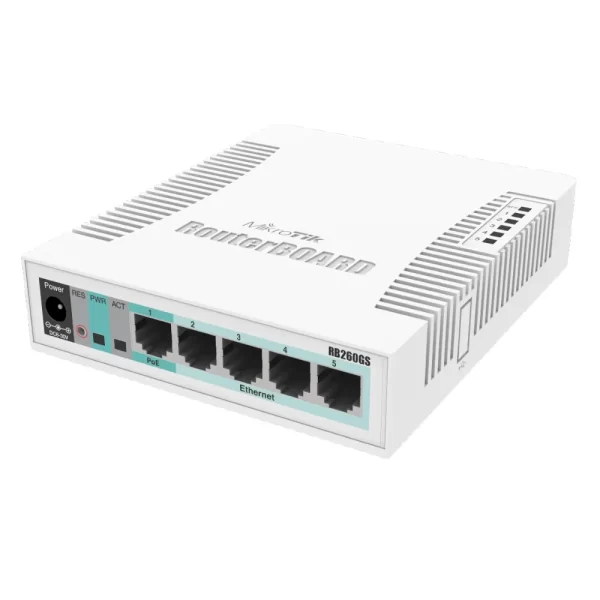 SWITCH SOHO*5 PUERTOS GIGABIT *1 SFP*