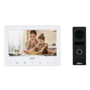 KIT VIDEO PORTERO ANALOGICO, CAMARA 1.3MP, PANTALLA DE 7"", CAPACIDAD PARA 2 FRENTES Y 3 PANTALLA