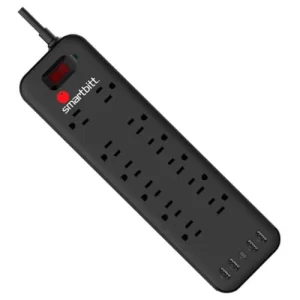 SUPRESOR DE PICO 1625W -12 TOMAS (5 USB)