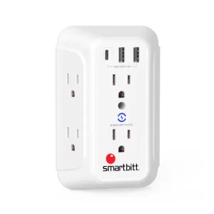SUPRESOR DE PICO 1875W - 6 TOMAS (3 USB)