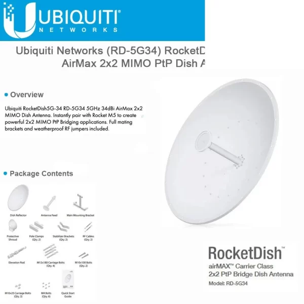 ROCKET DISH 34DBI *5GHZ