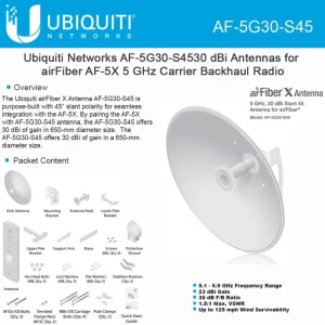 ANTENA PARABOLICA PARA AIRFIBER 5X*30DBI