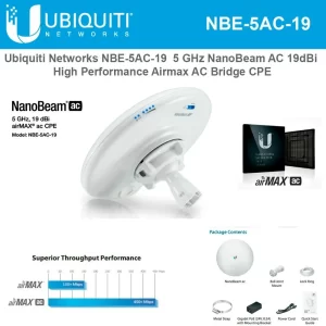NANOBEAM AC *450MBPS *19DBI *26DBM