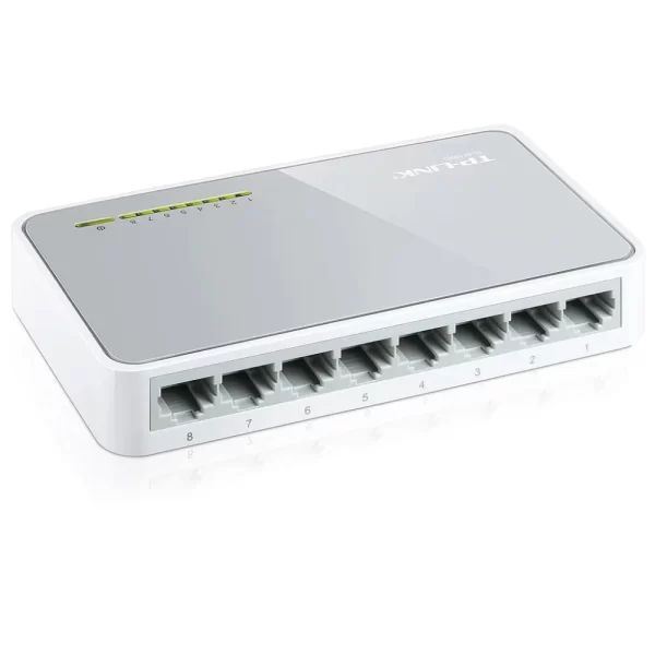 SWITCH DE 8 PUERTOS 10/100MBPS PLASTICO
