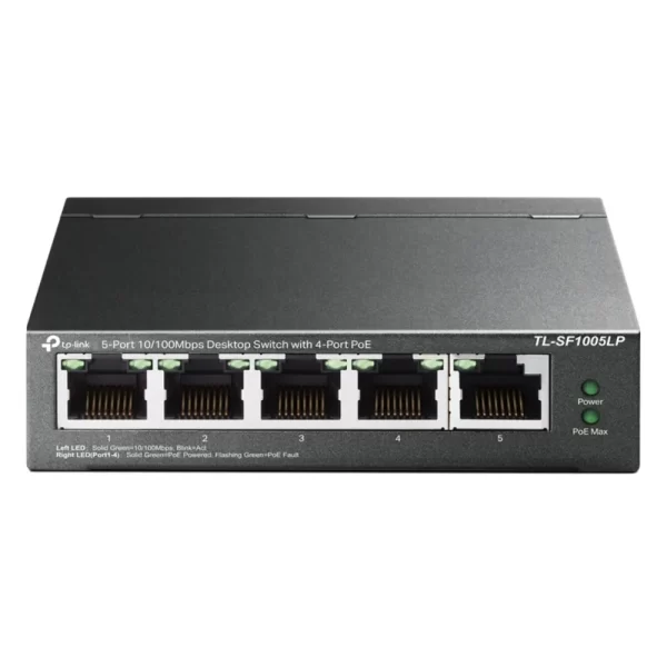 SWITCH DE 5 PUERTOS POE*10/100MBPS*