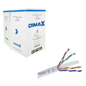 CABLE UTP CAT6 80% COBRE BLANCO 305M