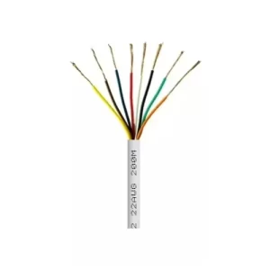 CABLE PARA ALARMAS 8HILOS UNIFILAR 22AWG