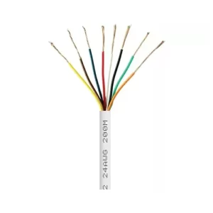 CABLE PARA ALARMAS *8 HILOS* 24 AWG* 200