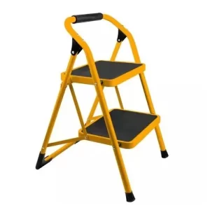 ESCALERA DE ACERO 2 PELDAÑOS CAP 90KGS