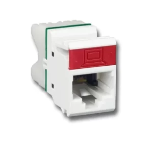 Jack RJ-45 Cat6 MAX Plano blanco