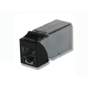 Jack RJ-45 Cat6A Apantallado Z-MAX Plano/Angular Negro