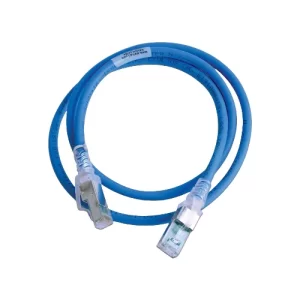 Patch Cord S/FTP RJ-45, 4 Pares, Cat.6A, LSOH Z-MAX 0.90m. Azul.