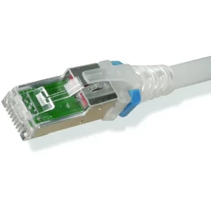 Patch Cord S/FTP RJ-45, 4 Pares, Cat.6A, LSOH Z-MAX 2.1m. Blanco.