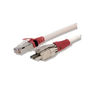 Patch Cord TERA 4 pares a RJ-45 Cat 6A F/UTP LSZH 2mts Blanc
