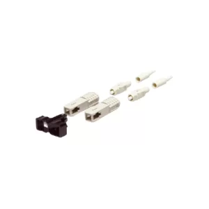 Conector FO ST Multimodo Metálico Epoxico,Bota Beige Buffer