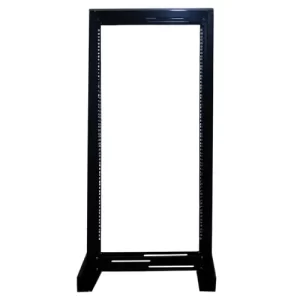 Rack de Piso abierto 22-RU, 2 parantes, Color negro  **