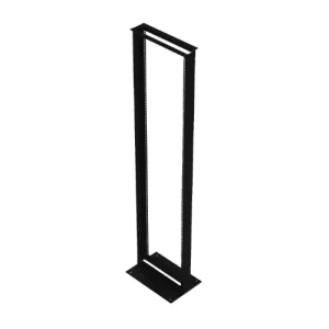 Rack de Piso abierto 42-RU, 2 parantes, Color negro  **