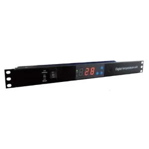 UNIDAD DE TEMPERATURA DIGITAL LINKBASIC,  PARA RACK, 1RU, COLOR NEGRO