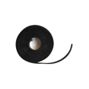 ROLLO VELCRO, 25 METROS DE LARGO, 15mm. ANCHO,  COLOR NEGRO
