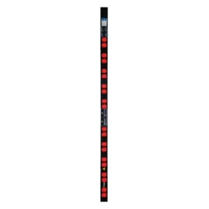 Multitoma Eléctrica 20 tomas IEC C13, VERTICAL 1.5U, 5 metros de cable, 32A con térmico de protección