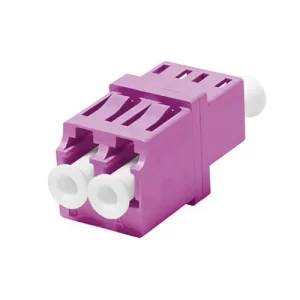 ADAPTADOR DUPLEX OM4 LC-LC, MULTIMODO