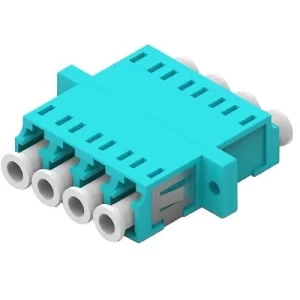 Acoplador FO LC Quad Multimodo OM3 AQUA