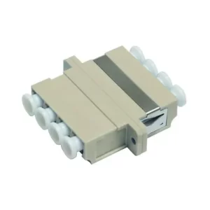 Acoplador LC Cuadruplex FO Multimodo Beige