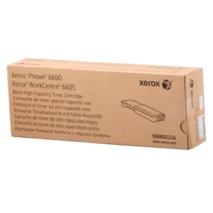 TONER NEGRO ORIGINAL DE ALTA CAPACIDAD PARA IMPRESORAS XEROX PHASER 6600  / WORKCENTRE 6605 DE 8.000 PAGINAS