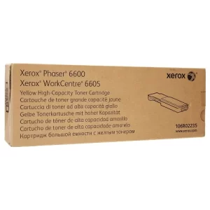TONER YELLOW ORIGINAL DE ALTA CAPACIDAD PARA IMPRESORAS XEROX PHASER 6600  / WORKCENTRE 6605 DE 6.000 PAGINAS
