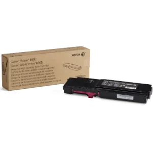 TONER MAGENTA ORIGINAL DE ALTA CAPACIDAD PARA IMPRESORAS XEROX PHASER 6600  / WORKCENTRE 6605 DE 6.000 PAGINAS
