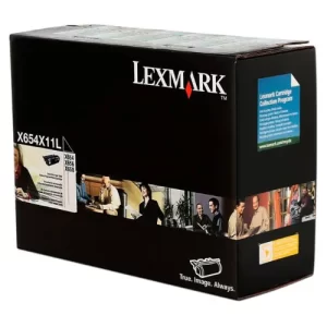 TONER NEGRO T654 T656 ORIGINAL PARA IMPRESORAS LEXMARK X656DE MFP / T656DNE / X658DE / X658DME MFP / T654DN / X658DFE / X656DE MFP / X658DFE MFP DE 36.000 PAGINAS