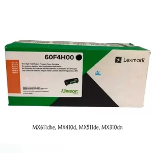 TONER NEGRO 604H ORIGINAL DE RENDIMIENTO ALTO PARA IMPRESORAS LEXMARK MX310DN / MX410DE / MX511DE / MX611DHE DE 10.000 PAGINAS