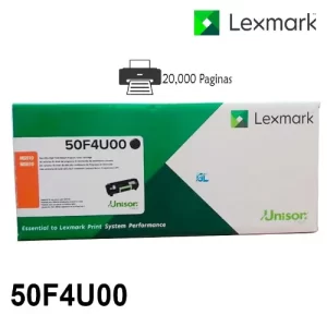 TONER NEGRO 504U ORIGINAL DE RENDIMIENTO ULTRA ALTO PARA IMPRESORAS LEXMARK MS610DN / MS610DE / MX611DHE / MX611DFE / MX511DE DE 20.000 PAGINAS