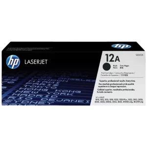 TONER NEGRO 12A ORIGINAL PARA IMPRESORA HP LASERJET 1010, 1020 (PLUS), 3015, 3020, 3030, 3050, 3050z, 3052, 3055, M1005 MFP  M1319 MFP DE 2.000 PAGINAS